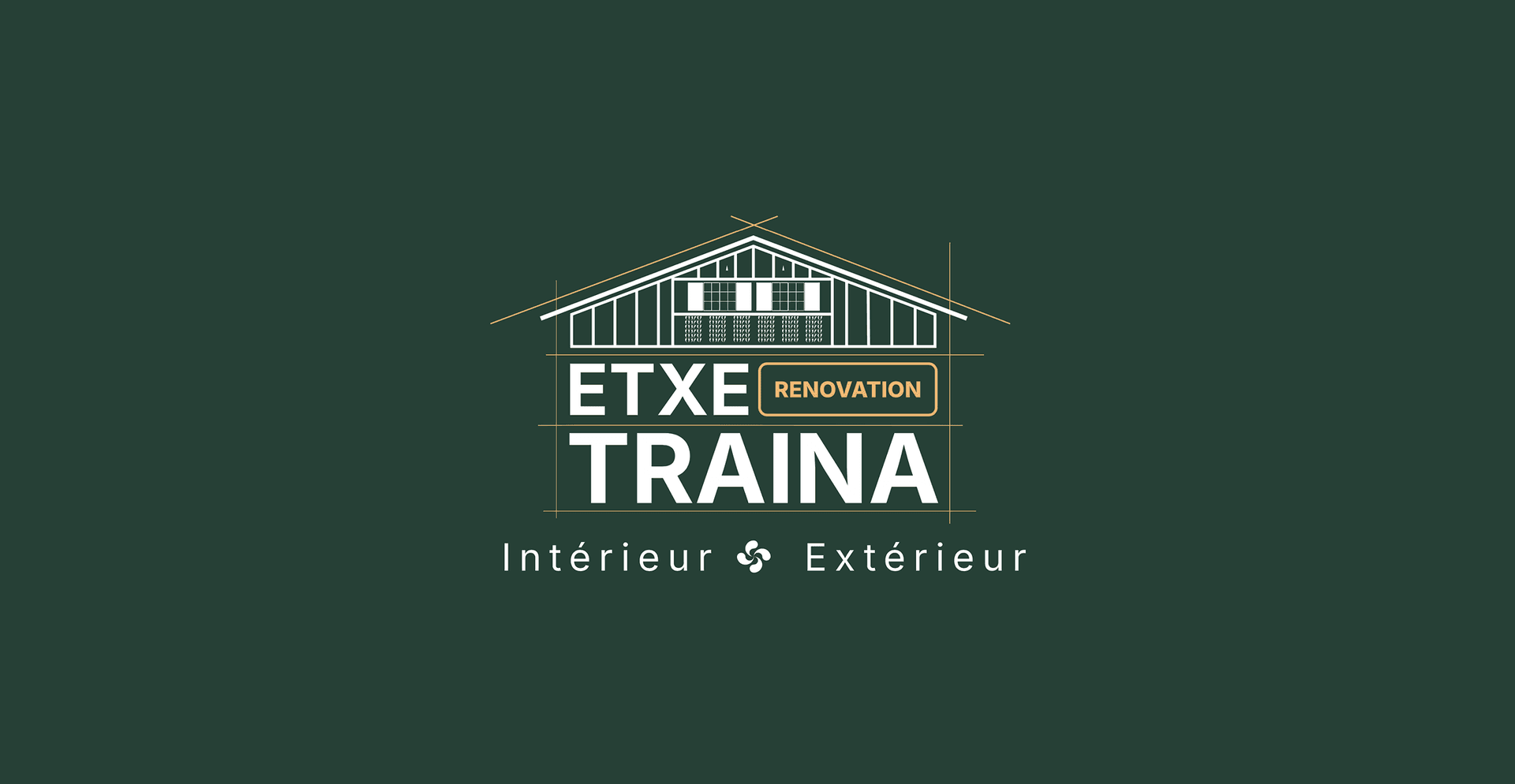 Construction du logo Etxe Traina